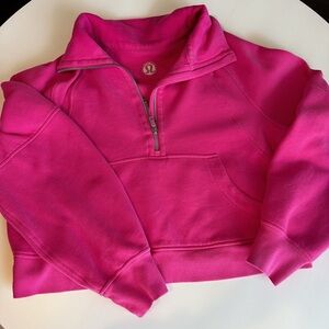 Lululemon Pink Half-Zip Scuba